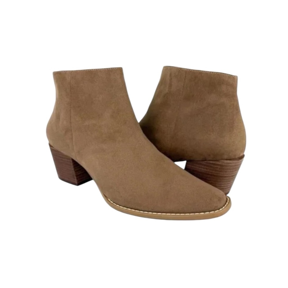 New Paolo Linea Paolo Windy Snip Toe Ankle Booties in Mushroom Casual Western